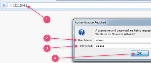 tp-link router login page