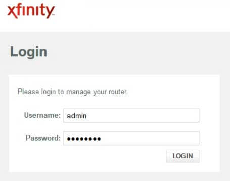 factory reset xfinity router