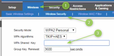 Change the Linksys Wi-Fi password