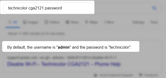 router model password search results