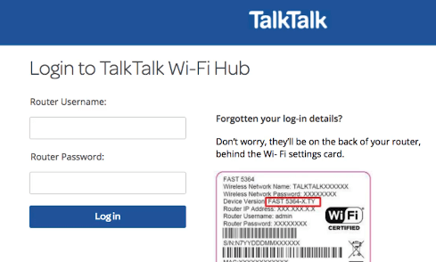 TalkTalk Roter Login