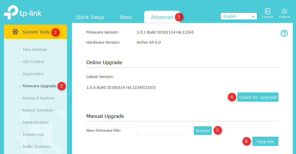 how to update router firmware