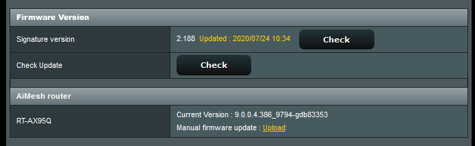 updating router firmware on ASUS router
