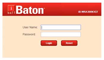 iBall Baton login page