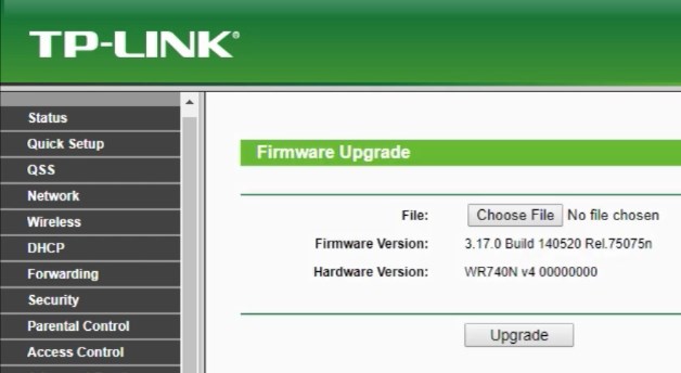 tp-link firmware upgrade