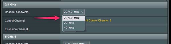 2.4ghz channel setup