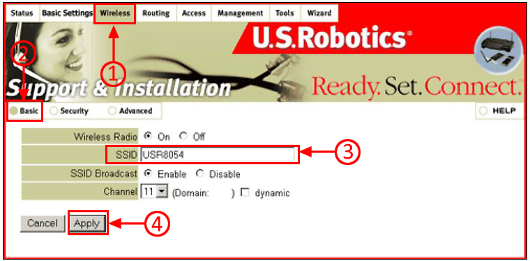 Change the name of your wireless network