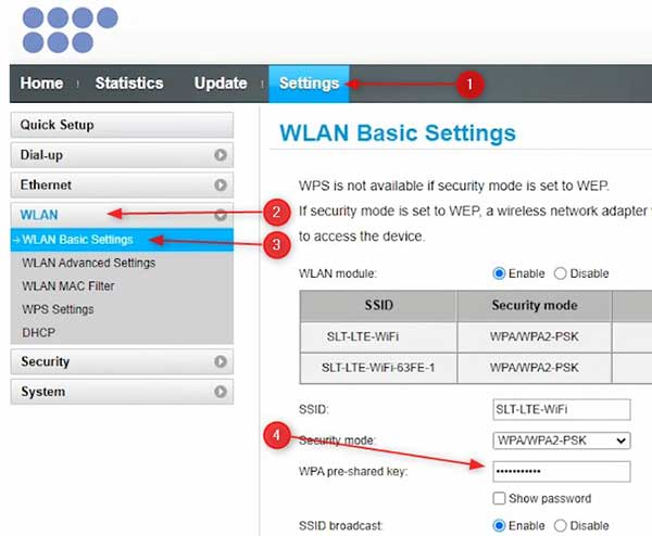 How to Change SLT Wi-Fi Password