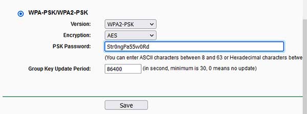 How to Configure Router to Use WPA2