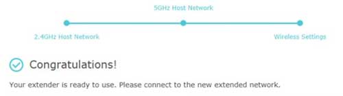 Setup TP-Link Wi-Fi Extender completed