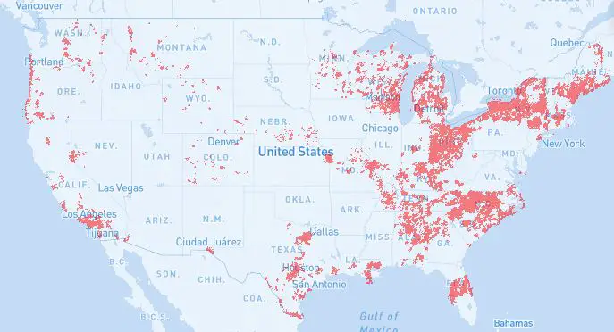 Spectrum cable internet coverage map
