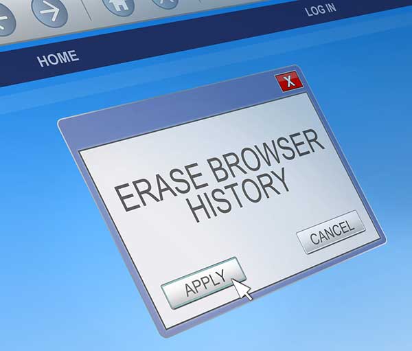 erase browsing history