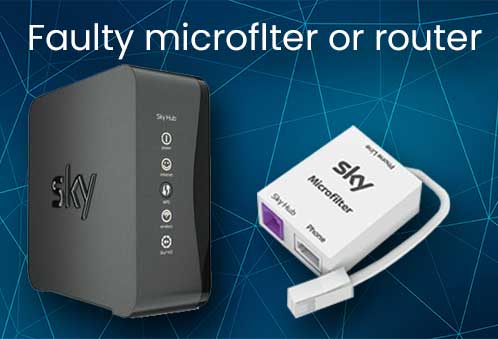 faulty router or microfilter