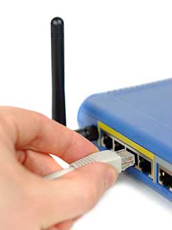 replace cabes on wireless router