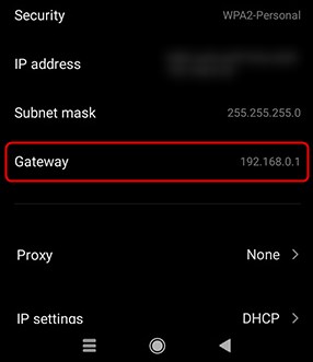 Find Router IP Address on Android