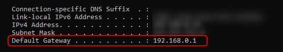 How to Get IP Address of Wireless Router Using Command Prompt