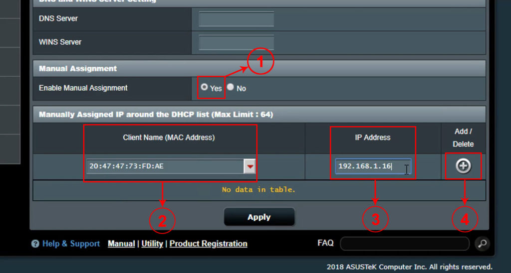 Manually Assigned IP around the DHCP pool’