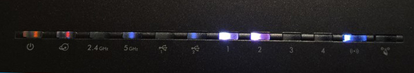 Netgear router lights