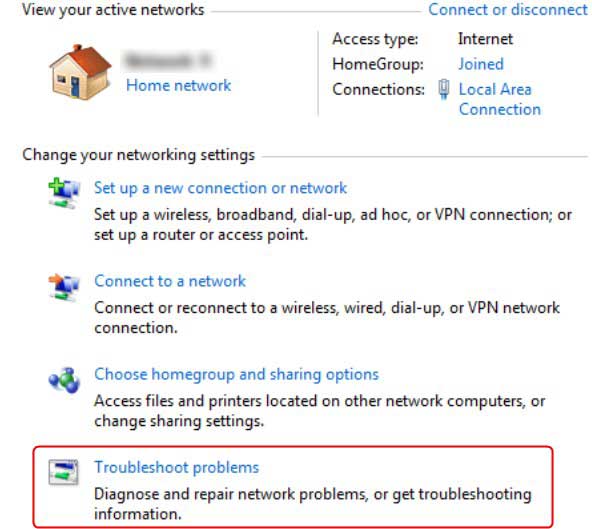 Windows 7 troubleshooter