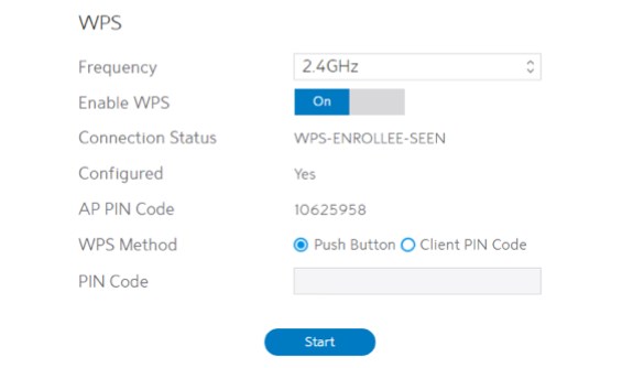 enable WPS on Spectrum router Askey