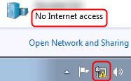 No internet access