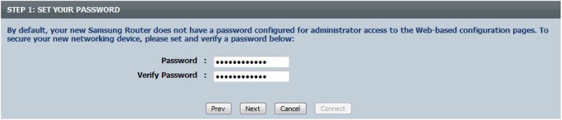 set your router’s password