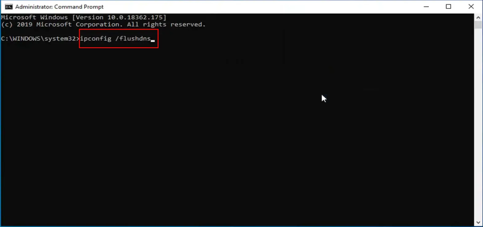 this command will refresh your DNS server configuration