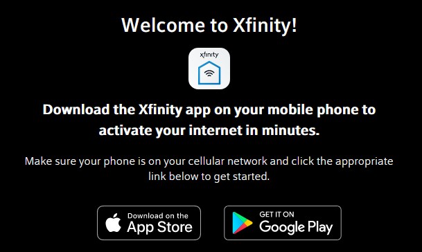 xfinity activation page