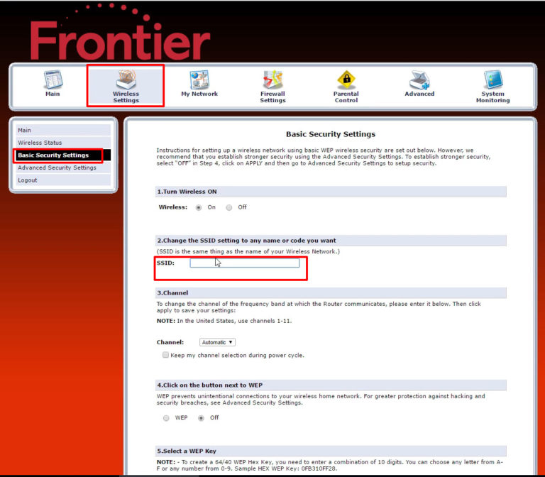 How to Change Frontier WiFi Password? RouterCtrl