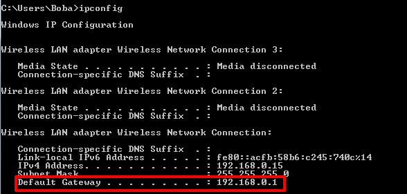 Default Gateway