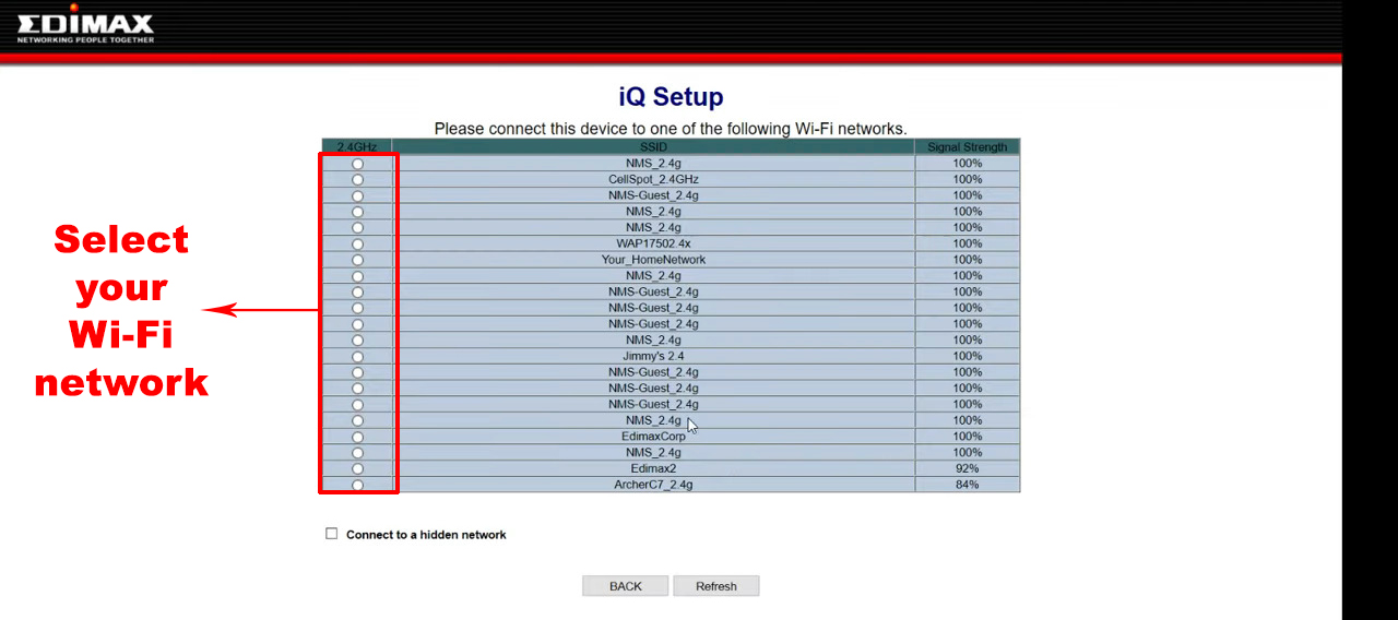 Edimax IQ Setup