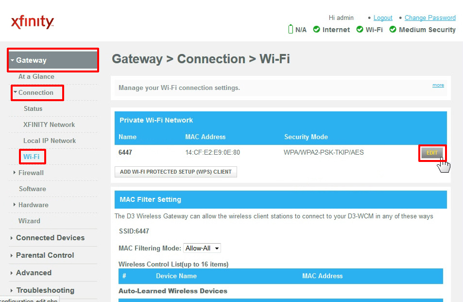 Private Wi-Fi network