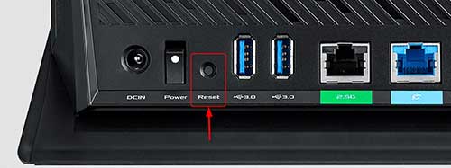 asus router factory reset reset button