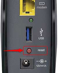 belkin router reset button