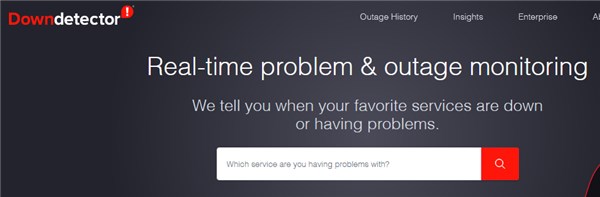 Downdetector website