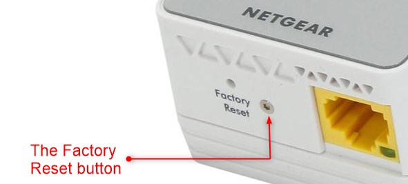 netgear extender reset button