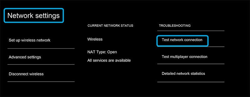 test network connection