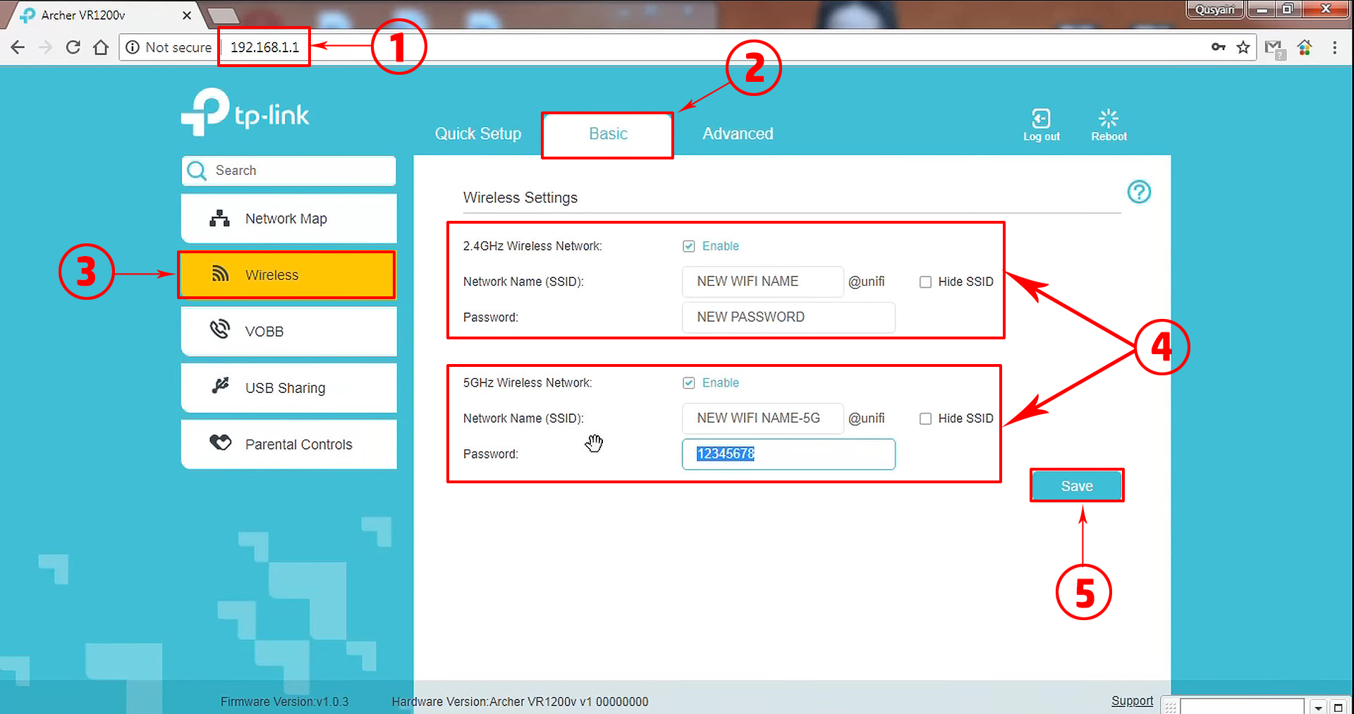 how to change unifi d link router password