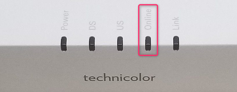 Spectrum Modem Online Light Blinking