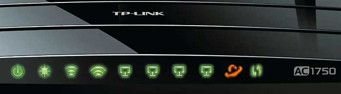 TP-Link Router orange light