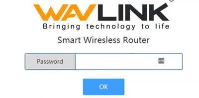 Wavlink login page