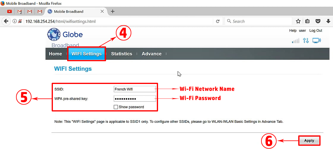 How To Change Globe At Home Wi Fi Password RouterCtrl   Wi Fi Settings 