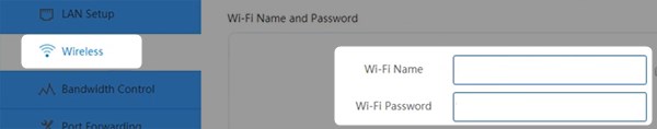change Wavlink SSID and wifi password
