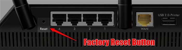 factory reset netgear router