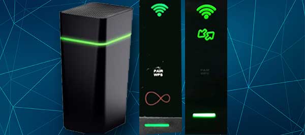 virgin media router flashing green