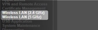 Wireless LAN 2.4 and 5GHz