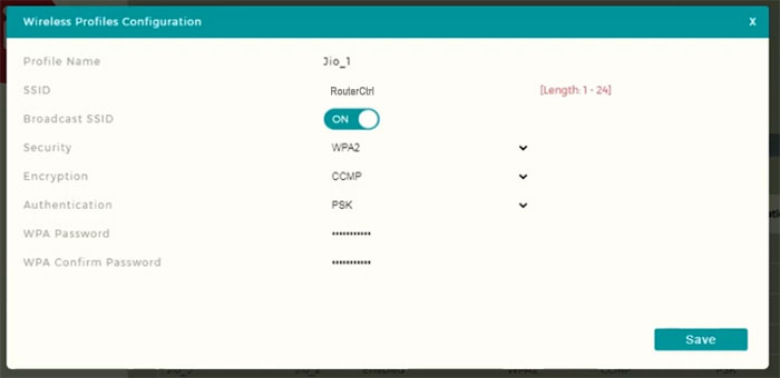 Change WiFi name and password on Jio Fiber router