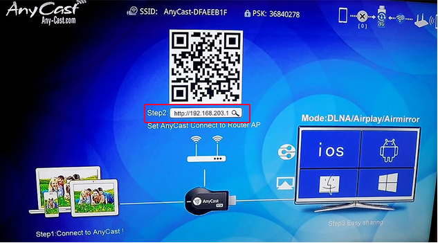 Setting Up AnyCast Using 192.168.203.1