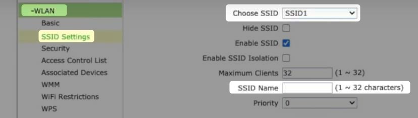 change SSID on Hathway router