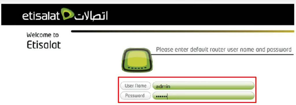 enter your username and password